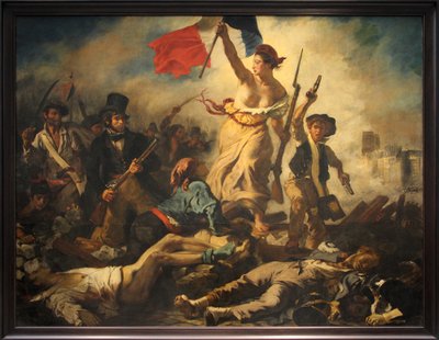 Die Freiheit führt das Volk von Ferdinand Victor Eugene Delacroix